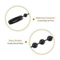 thumbnail image 3 of Uxcell 50pcs Ball Beads Chain 4 Inch 2.4mm Dia Metal Ball Connector Clasp, Black, 3 of 6