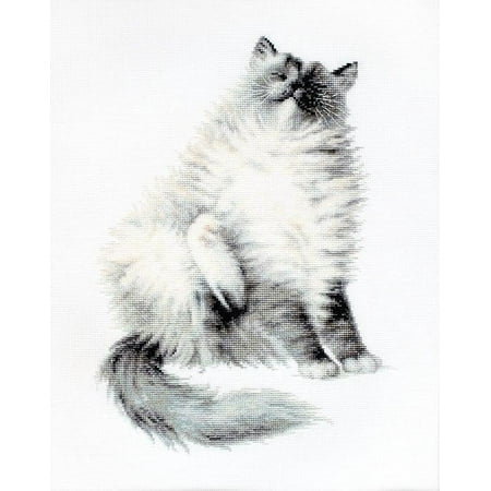UPC: 4840746012990 | Counted Cross-Stitch Kit Micky B2269L Needlework Easy Small White Black By Luca-S Canvas Cotton