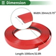 thumbnail image 4 of Kit de tira de moldura de ventana Unique Bargains para parachoques de coche exterior, puerta, cuerpo, autoadhesivo, a prueba de rasguños, adhesivo decorativo de 32.8ft x 0.79" Rojo 1 juego, 4 of 7