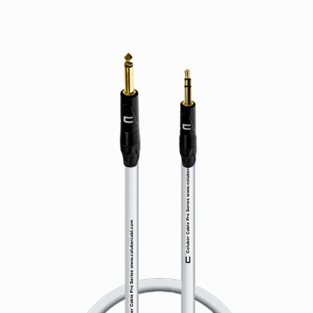 Coluber Cable 1/4" TS Male to 3.5 TRS Male - Pro 3-Pin Microphone Connector