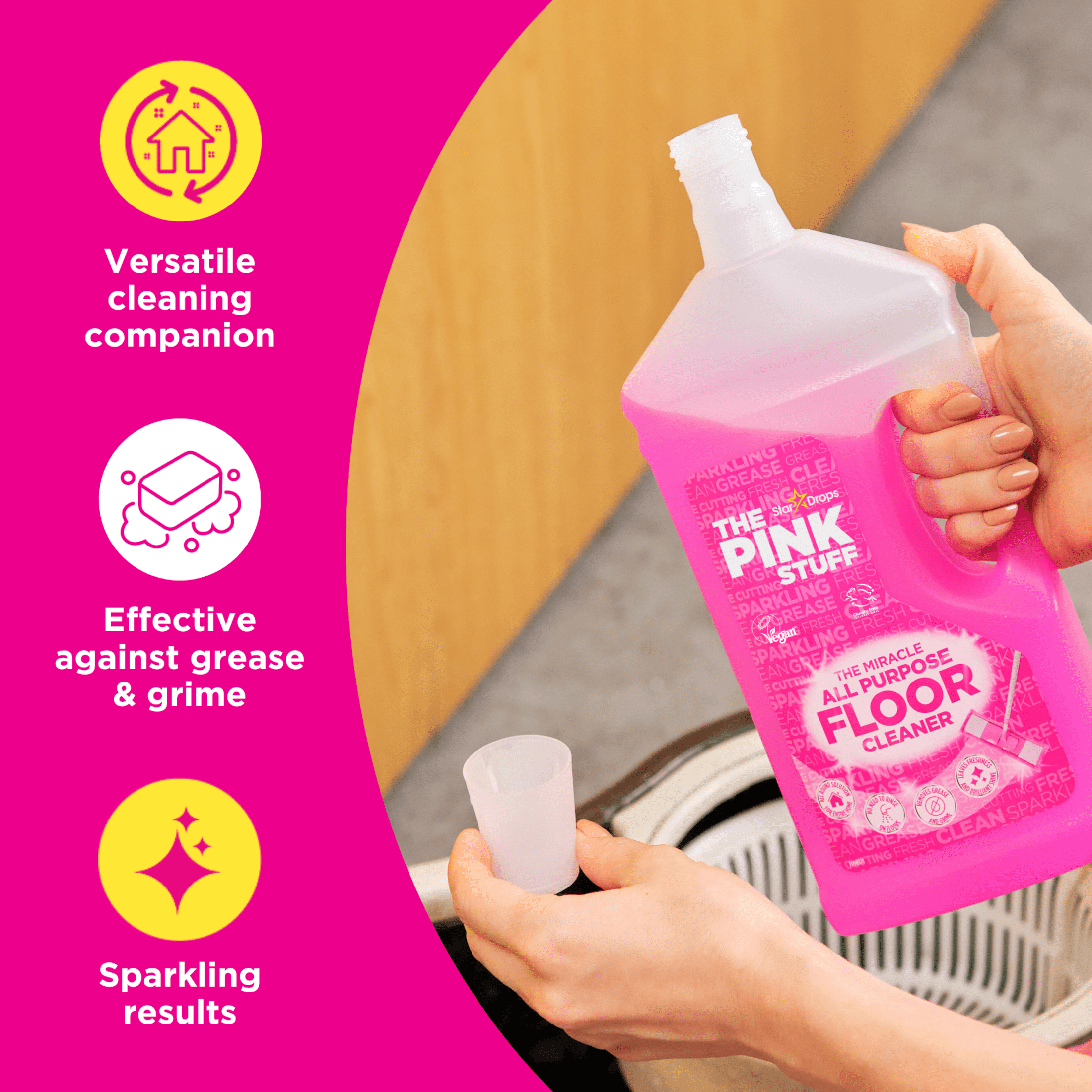 The Pink Stuff, Miracle All-Purpose Liquid Floor Cleaner, 31 fl. oz.