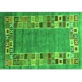 thumbnail image 1 of Ahgly Company Indoor Rectangle Abstract Green Contemporary Area Rugs, 3' x 5', 1 of 1