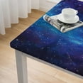 thumbnail image 5 of Acheng Stars Space Art Square Tablecloth Waterproof 100% Polyester Fiber 52*52, 5 of 8