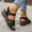 Black, variant on longantii Orthopedic Sandals for Women Non Slip Slip on Arch Support Flat Wedge Sandals Breathable Work Shoes 2026 Beach Orthopedic Shoes Black