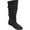 Black, variant on Journee Womens Rebecca-02 Round Toe Riding Boots