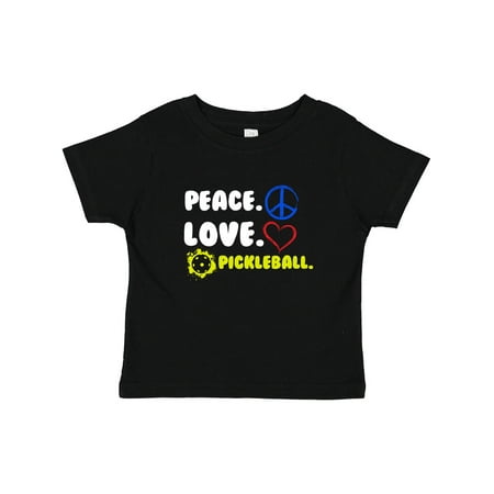 

Inktastic Pickleball Player Peace Love Pickleball Gift Baby Boy or Baby Girl T-Shirt