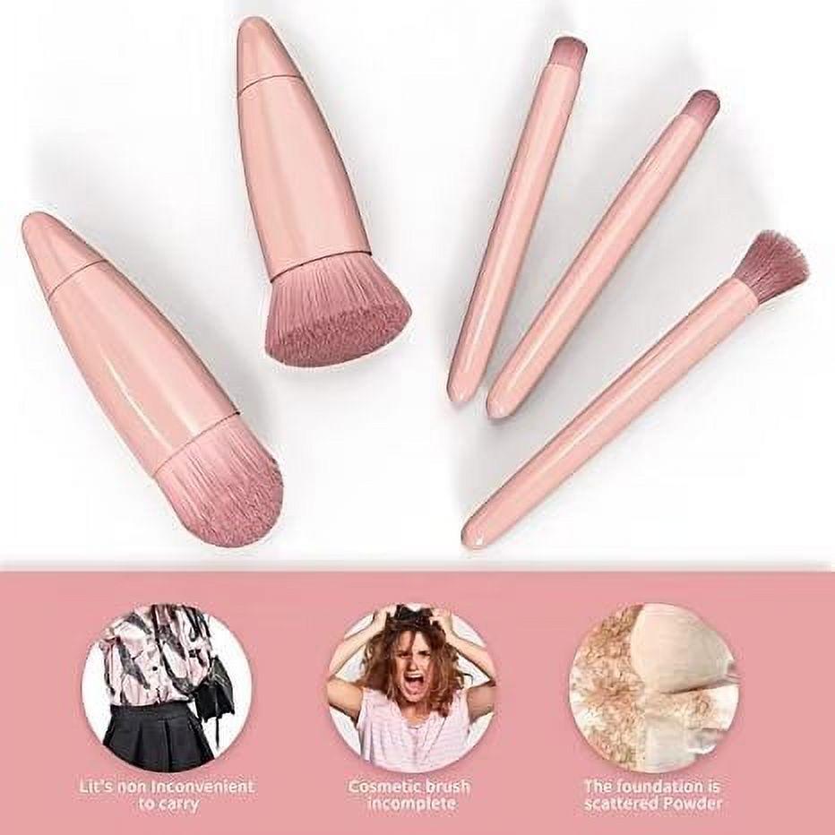 Wisdom Easy-taken Travel Professional Face Makeup & Foundation Brush 