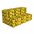 thumbnail image 1 of Sunflower Foldable Mattress, Simple Cartoon Flowers, 78.7" x 47.2", Yellow Brown, by Ambesonne, 1 of 6