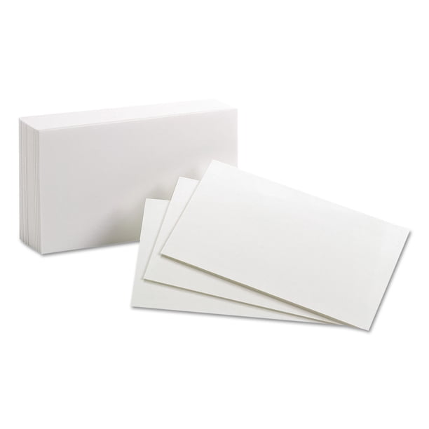 Oxford Unruled Index Cards 3 X 5 White 100 Pack Walmart 