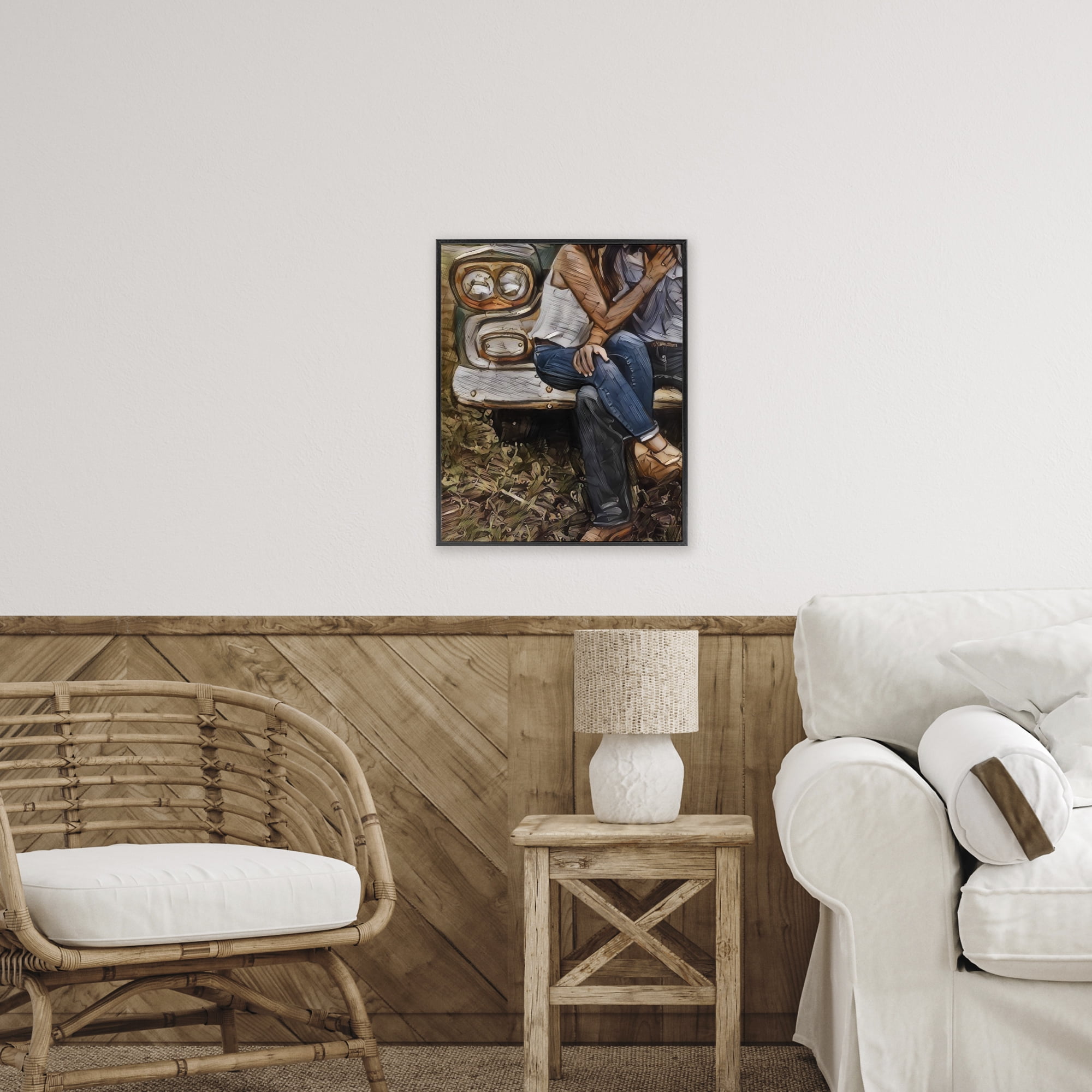 Crossed Legs & Trucks Black Framed Giclee Art, design by Jesse Keith