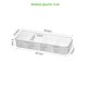 thumbnail image 3 of Organizador de almacenamiento para cajas de lápices de plástico extra grandes, contenedor translúcido apilable para material de oficina transparente, manillas con cierre de presión, 2 tamaños, 1 juego, 3 of 7