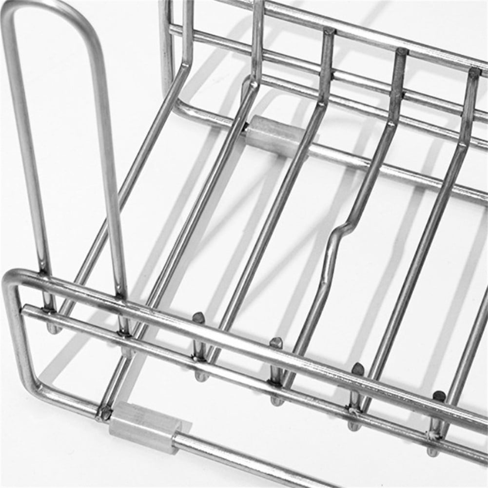 PASILI Stainless Steel Utensil Drying Rack Cup Holder For Kitchen Sink Counterorganizer