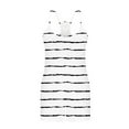 thumbnail image 4 of cfhntfmh Pajamas for Women Sets Sleeveless Tank and Shorts Summer Knit Striped 2-Piece Cute Pjs Soft Loungewear Set, 4 of 6