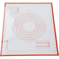 Non Stick Baking Mat Silicone Pastry Mat Pie Crust Mat Dough Rolling Mat Silicone Baking Mat for Fondant Rolling Dough Pie Crust Pizza Cookies (red)