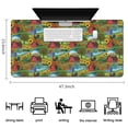 thumbnail image 5 of Long Mouse Pads for Desk,Colorful Chicken Farm Pattern Desk Mats on Top Of Desks, Desk Mouse Pad Extra Large with 3mm Non-Slip Base and Stitched Edge for Gaming,Office,Work,Home 47.3x23.6in, 5 of 5