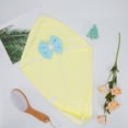 thumbnail image 5 of Unique Bargains 2pcs Hair Drying Towels Hair Towel Wrap for Women Bow Hair Drying Cap for Straight Short Hair Yellow, 5 of 7