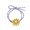Yellow, variant on opvise Hair Ring Washable Eye-catching Resin 3D Flower Elastic Hair Ties Yellow Orange