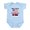 Sky Blue, variant on CafePress - Made In America With Serbian Parts Body Suit - Baby Light Bodysuit, Size Newborn - 24 Months