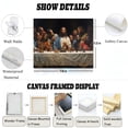 thumbnail image 2 of African American Art "Reimagined The Last Supper" Canvas Print – Framed Poster Ideal for Living Room/Study Decoration, Home Art Wall Decor 18x12w, 2 of 5
