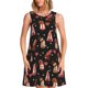 thumbnail image 1 of Fotbe Valentine Gnome Vestido de Verano sin Mangas para Mujer – Vestido Midi Línea A, Estilo Camiseta Floral, Vestido Playero Casual y Fluido, 1 of 7