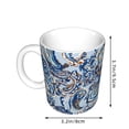 thumbnail image 2 of Yiaed Paisley Floral Branches Print Ceramics Coffee,Large Handle Design,Extra Large Tea and Coffee Cup for Office and Home Mugs, 2 of 6