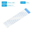 thumbnail image 2 of Uxcell FFC Ribbon Flat Flexible Cable 50 Pin 0.5mm 100mm (B Type) for LCD Laptop 5 Pack, 2 of 5