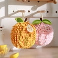 thumbnail image 5 of Mdesiwst Persimmon Hand Towel Chenille Hand Towel Cute Persimmon Fruit Design Super Absorbent Soft Texture Hanging Loop Quick Drying Ideal for Bathroom Kitchen, 5 of 7
