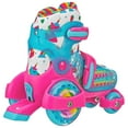 Roller Derby EZ Roll Adjustable Rainbow Unicorn Girl's Roller Skate, Size, Medium (112