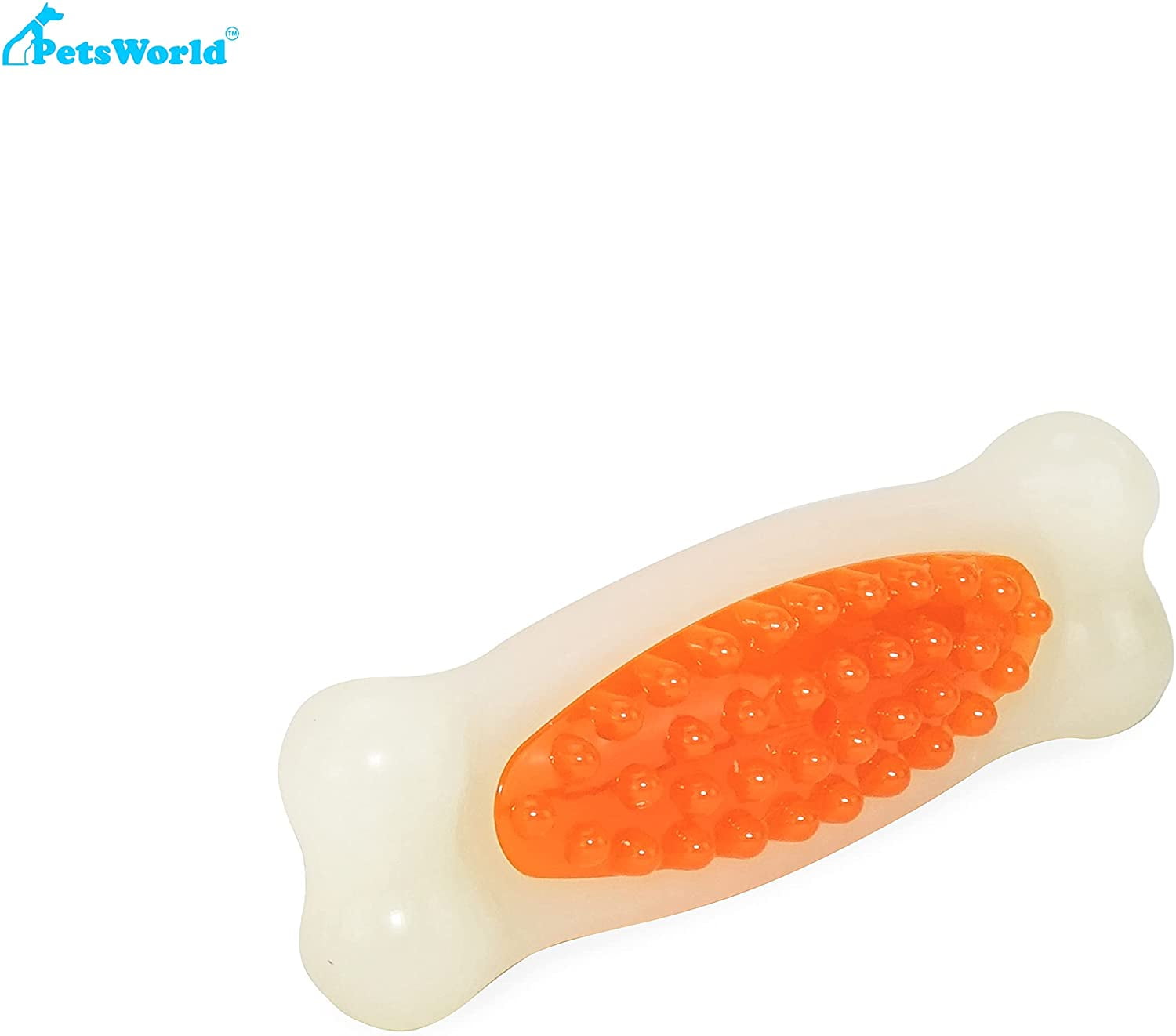 PetsWorld Dental Chewy Bacon Dog Toy, S, 2 Ct