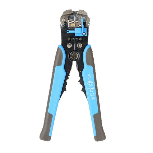 KUAIQU Pinces Multifonctionnelles 3-en-1 pour Dénuder et Couper 10-22AWG Dénudage Automatique pour Électriciens Bleu 1301