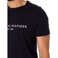 thumbnail image 4 of Tommy Hilfiger Logo T-Shirt, Blue, 4 of 5