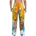 thumbnail image 3 of Disketp Animals On Noah'S Ark1 Men'S Pajama Pants - Ultra Soft Fleece Sleep And Lounge Pants (Size: S-Xxl), 3 of 9