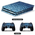 thumbnail image 2 of Decal Skin for PS4 Slim / PS4 Pro / PS4, Whole Body Vinyl Sticker Cover for Playstation 4 Console and Controller (Water Pattern-2), 2 of 5