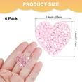 thumbnail image 3 of Uxcell 6-Pack Parches de Corazón de Strass para Planchar 2.5cm Rosa Claro Apliques Adhesivos Brillantes para DIY/Ropa/Zapatos/Bolsas, 3 of 7