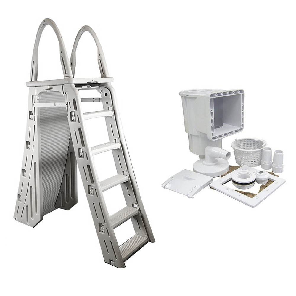 Confer AFrame Swimming Pool Ladder & Hayward Pool Skimmer