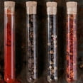 landege 15Pcs Glass Vial Container Cork Stopper Glass Test Tubes for