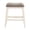 Cream White, variant on Dark Grey - Solid Rubberwood Construction - Dining Table Area - Pair of Stools