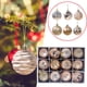 thumbnail image 3 of Adornos de Bolas de Navidad BLESIY 12 Piezas Decoraciones Inastillables Dorado, 3 of 8
