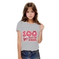 thumbnail image 2 of Xihbxyly Bonita Camiseta con Diseño de 100 Días de Clases, Tela Suave y Transpirable, Manga Corta Abullonada, Ideal para Pantalones Cortos, Vaqueros y Faldas, Ropa Informal de Diario, Tendencia para, 2 of 7