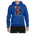 thumbnail image 2 of If It's Not a Chocolate Lab It's Just a Dog Gift | Mens Dog Lover Hooded Sweatshirt Graphic Hoodie, Royal, Medium, 2 of 3