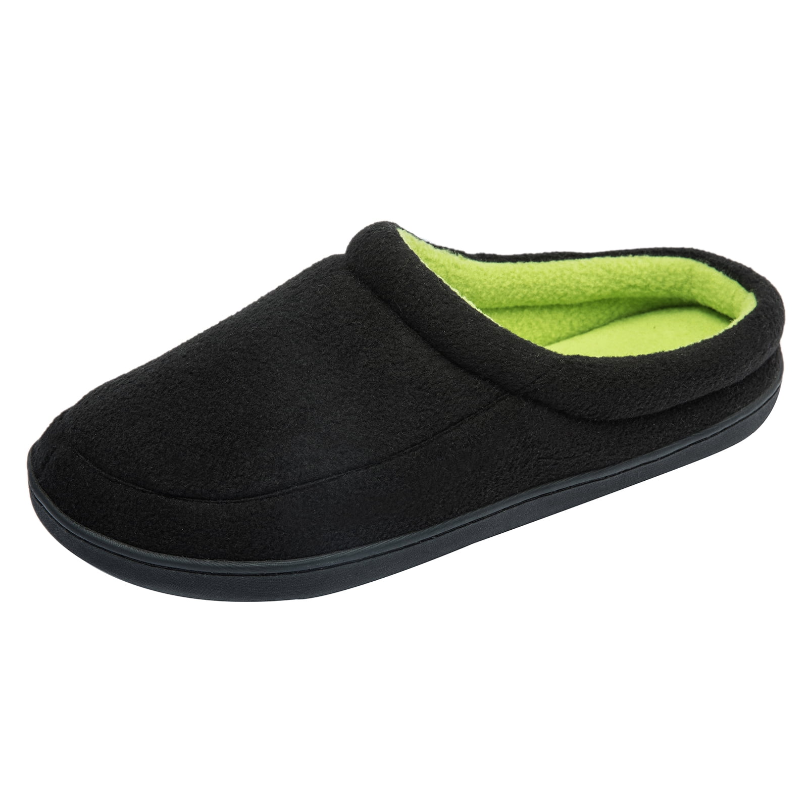 WOTTE Men's House Slippers Polar Fleece Memory Foam AntiSkid Indoor