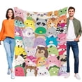 thumbnail image 1 of Squishmallow anti-pilling, suave, ligera, esponjosa y acogedora de lujo para hogar y cocina – Perfecta para niños y adultos,130X150cm, 1 of 6
