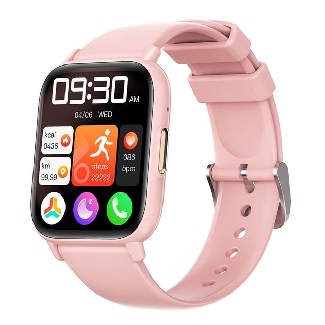 COM1950s Smartwatch with Bluetooth Call and Music, Fitness Tracker with High-Resolution Large Screen, Long Battery Life for Sports Activities and Sleep Monitoring, Multi-Function Watch for Adults