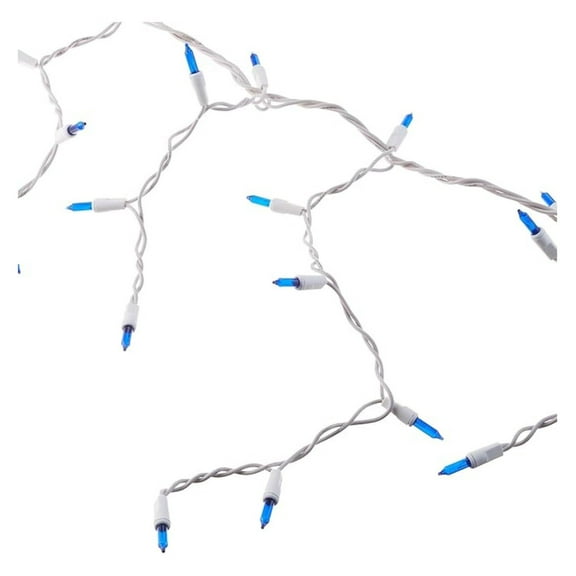 14087-88 Blue 300 Count Icicle Set Christmas Lights & -Cicles