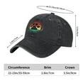 thumbnail image 5 of My Dog Thinks I'm Cool Funny Dog Lover Baseball Cap Golf Dad Hat Adjustable Washed Denim Trucker Hats Unconstructed Snapback Cap for Men Women Unisex Adult,Black, 5 of 7