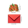 thumbnail image 4 of Christmas Greeting Cards With Envelopes Three Dimensional Christmas Cards With Envelopes Christmas Greeting Cards Ornament, 4 of 6