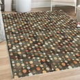 thumbnail image 1 of Abstract Decorative Rug, Colorful Circular Large Polka Dots Bubble Happy Hipster Fun Print, Quality Carpet for Bedroom Dorm and Living Room, 6 Sizes, Taupe Peach, by Ambesonne, 1 of 4