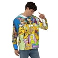 thumbnail image 4 of Simpsons Men's Hoodie With Color Drawstrings Sweatshirt Hooded Pullover Print Winter Coat Jacket Large, 4 of 9