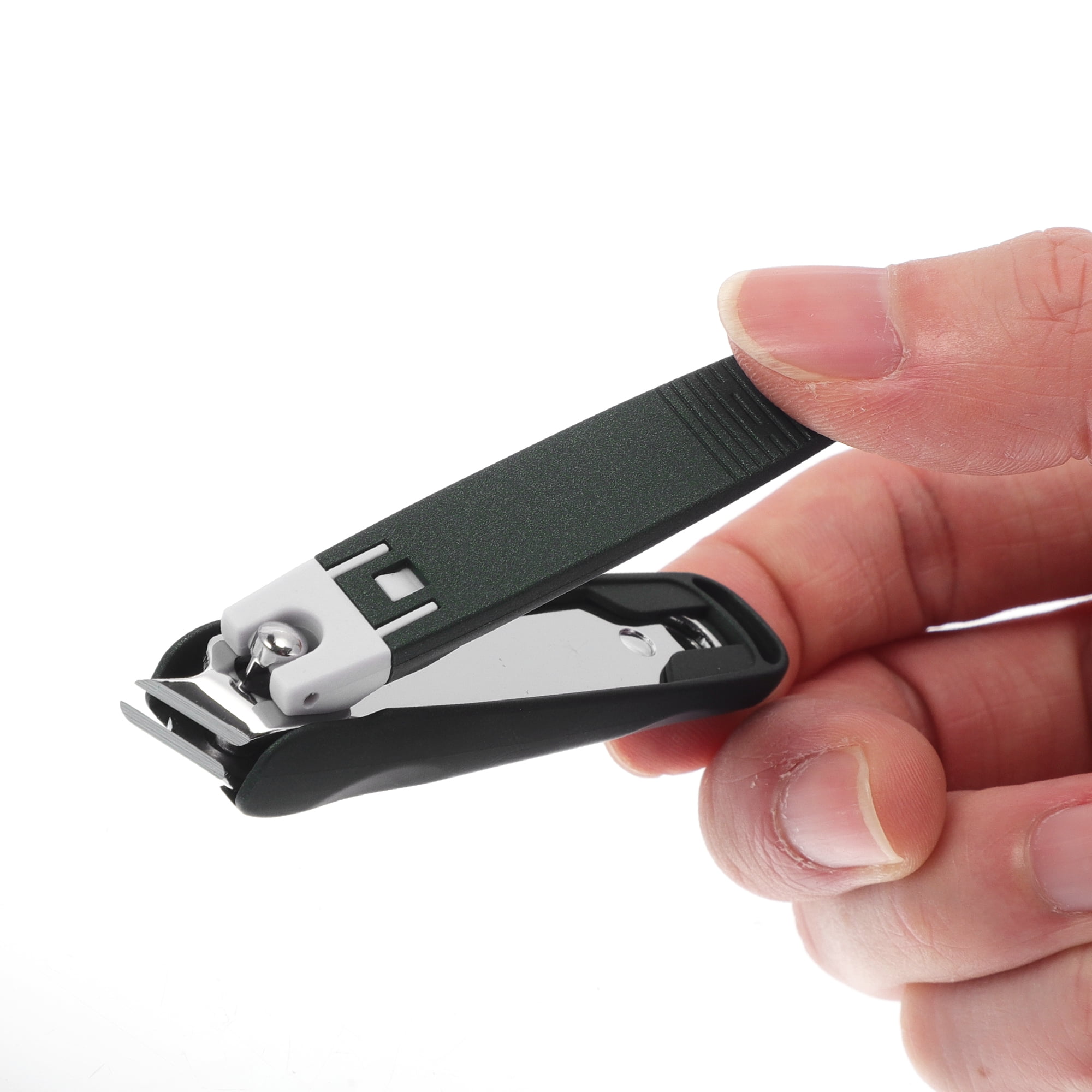 Unique Bargains 1pc Anti-splash Nail Clippers for Easy Nail Trimming Green Small