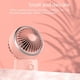 thumbnail image 2 of Mini ventilador de escritorio recargable, ventilador ultrasilencioso portátil, ciclo ciclónico de flujo de aire 3d, 2 of 5